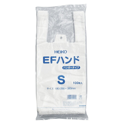 【マラソンでポイント最大47.5倍】(まとめ) レジ袋 シモジマ HEIKO EFハンド 006645912 4901755259025 ●寸法:縦380×横180×マチ110mm●厚:0.012mm 1個【×80セット】|インテリアの壱番館