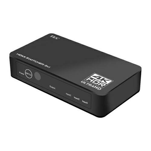 テック 4K UHD HDR対応 3入力1出力 HDMI切替器 THDSW31-4K60