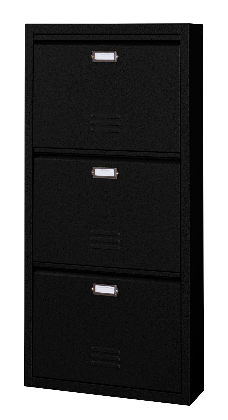 【ポイント20倍】シューズラック3D W50&times;D15&times;H106 ブラック｜インテリアの壱番館 26,344円
