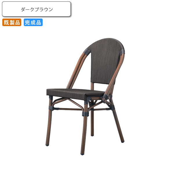 【クーポン配布中】ダイニングチェアー いす イス 椅子 デアビラ ダークブラウン 業務用家具シリーズ STEEL（スチール） 送料無料 店舗 施設 コントラクト