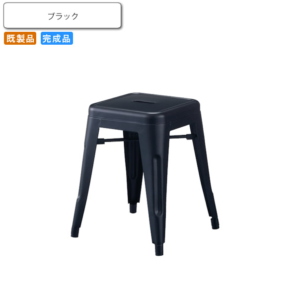 【クーポン配布中】オットマン スツール 背なし オフリーオ ブラック 業務用家具シリーズ STEEL（スチール） 送料無料 店舗 施設 コントラクト｜インテリアの壱番館