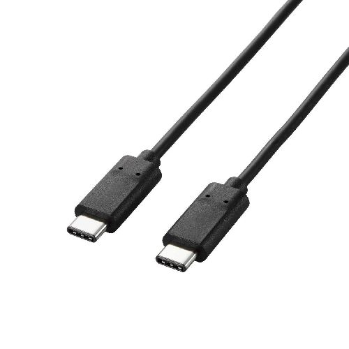 【×2セット】 U2C-CC40NBK エレコム USB2.0ケーブル (まとめ) (認証品、C-C)