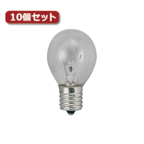 【ポイント20倍】YAZAWA ミニランプ S35 E17 40W形 クリア10個セット S351736CX10