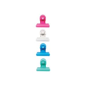 【尖んがり20倍】（まとめ）ミツヤ 眼球ゼムクリップ PCC-02P アクア 小 4本【×10仕掛ける】