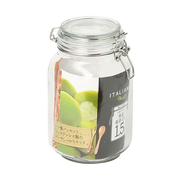 【ポイント20倍】【5セット】 パール金属 イタリアーナ 角型保存ビン1.5L MMT10128X5｜インテリアの壱番館