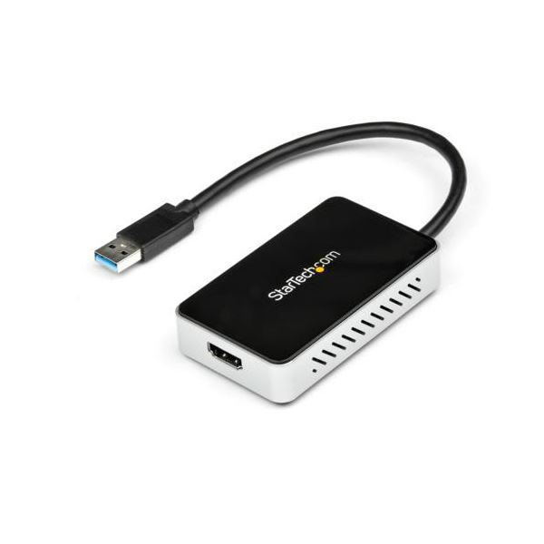 【ポイント20倍】StarTech.com USB3.0接続 HDMI変換アダプタ（USBポート×1口付き） USB A（オス）-HDMI（メス）USB32HDEH 1個