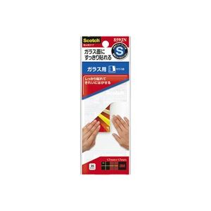 【ポイント20倍】（まとめ）スリーエム 3M 掲示用タブ ガラス用 S 859JN 透明【×10セット】