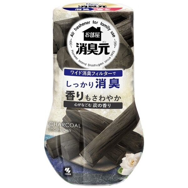 【ポイント20倍】（まとめ）小林製薬 お部屋の消臭元 炭の香り400mL（×5セット）