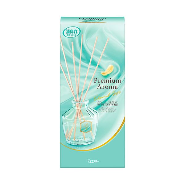 【尖んがり20倍】（まとめ） エステー部屋の入り口・リビング用 消臭力 Premium Aroma Stick エターナルギフト 本体 50mL 1個 【×10書き割り】
