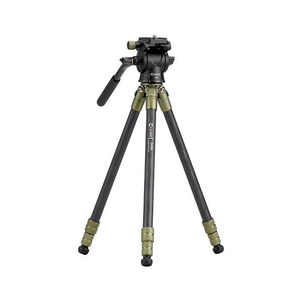 CAYER カイヤー コンパクトカーボン三脚 CH10LS1 3段 脚径16mm グリーン VCAYER-CH10LS1GN｜インテリアの壱番館 18,673円