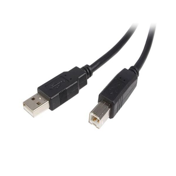 【尖んがり20倍】（まとめ） StarTech.com USB2.0有線テレビ 5m Type A（雄）-B（雄） 黒いこと USB2HAB5M 1本 【×3書き割り】