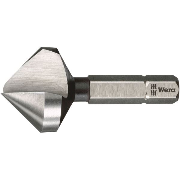 【尖んがり20倍】WERA ヴェラ 一枚刃 カウンターシンクドリルビット 六角軸 差込6.35粍 刃先大いさM8 全長40粍 104664