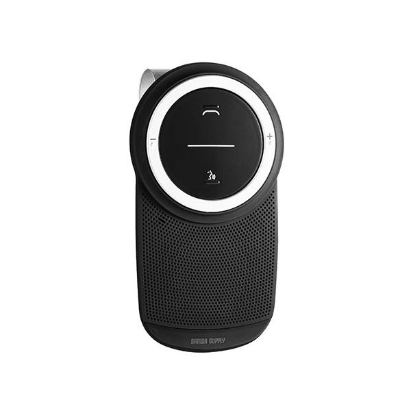 【ポイント20倍】サンワダイレクト 車載Bluetoothスピーカーフォン ハンズフリー通話 音楽再生対応 Bluetooth4.1 3W出力 400-BTCAR0031個