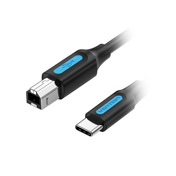【マラソンでP最大49倍】【5本セット】 VENTION USB 2.0 C Male to B Male 2Aケーブル 2m ブラック CQ-8326X5 6,624円