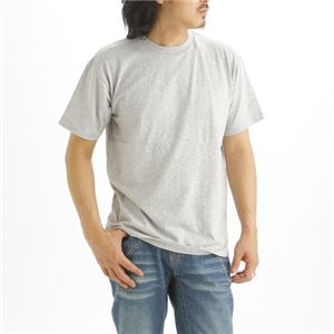 【クーポン配布中＆マラソン対象】5枚セット Tシャツ 杢 グレー×5枚 XXL