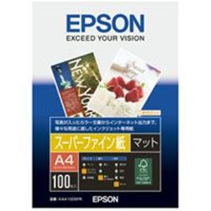 【クーポン配布中＆マラソン対象】（まとめ）エプソン EPSON スーパーファイン紙 KA4100SFR A4 100枚 【×6セット】