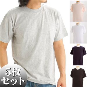【ポイント20倍】5枚セットTシャツ 5色セット Lサイズ