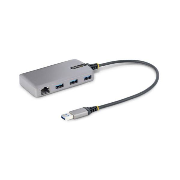 【尖んがり20倍】StarTech.com USBこしき USB-A×3 30糎 あき場所薄墨色 5G3AGBB-USB-A-HUB 1個