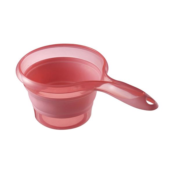 【ポイント20倍】（まとめ） 伊勢藤 折りたためる ソフト手おけ1.2L ピンク I-523P 1個 【×10セット】