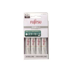 【マラソンでP最大49倍】富士通 充電器単3形充電池4本付 FCT345FXJST(FX)