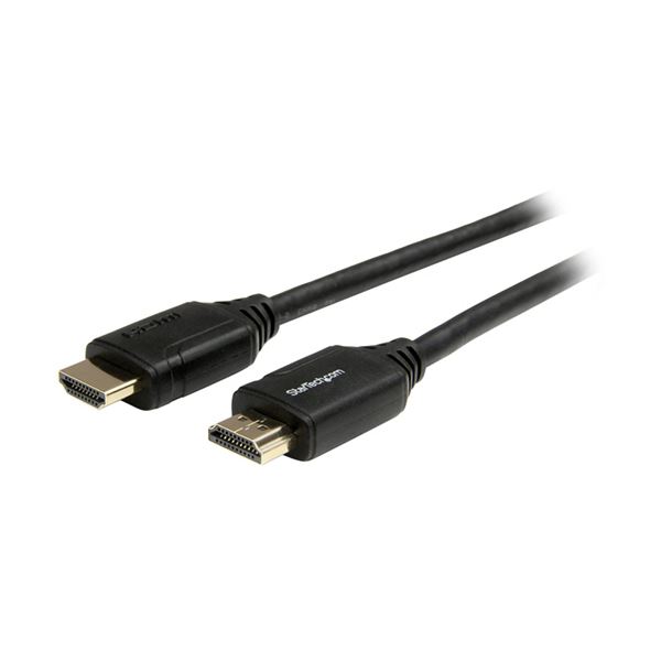【尖んがり20倍】StarTech.com 割り増し金ハイスピード HDMI有線テレビ 2m 4K／60サイクル相応う 黒いこと HDMM2MP 1本