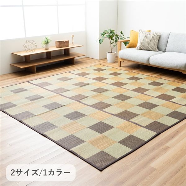DXサラ 引っ敷き い草引っ敷き DXサラ BR 赤銅色 約261×261糎【代引不可】
