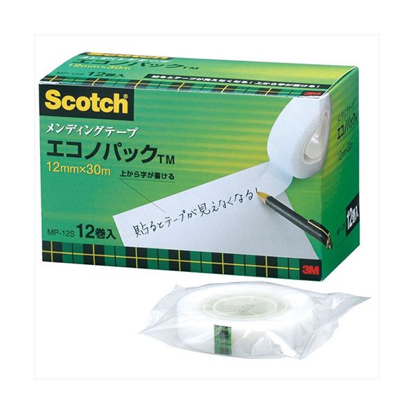 【百貨店SALEでP最大限度47倍】3M Scotch スコッチウイスキー メンディングテープエコノパック 12粍 3M-MP-12S