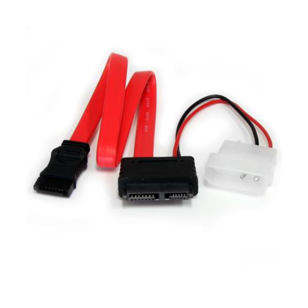 【尖んがり20倍】（まとめ） StarTech.com Slimline SATA-禾穀類ATAうつり変わり有線テレビ 30糎 SLSATAF12 1本 【×3仕掛ける】