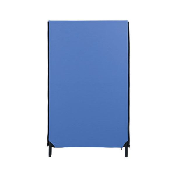 【ポイント20倍】林製作所 ZIP2パーティション(パーテーション/衝立) 幅700mm×高さ1200mm アジャスター付き クロス洗濯可 YSNP70S-BL ブルー