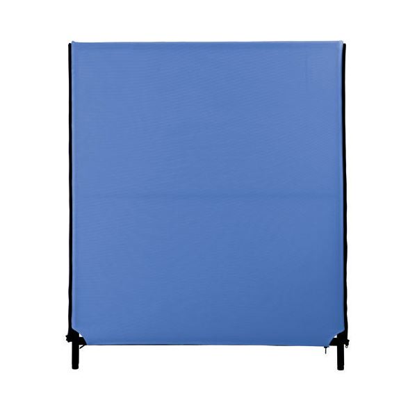 【ポイント20倍】林製作所 ZIP2パーティション(パーテーション/衝立) 幅1000mm×高さ1200mm アジャスター付き クロス洗濯可 YSNP100S-BL ブルー