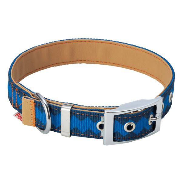 【マラソンでP最大49倍】（まとめ）BASIC PLUS ロンバスカラー M ブルー【×2セット】 (犬用品/首輪)【代引不可】