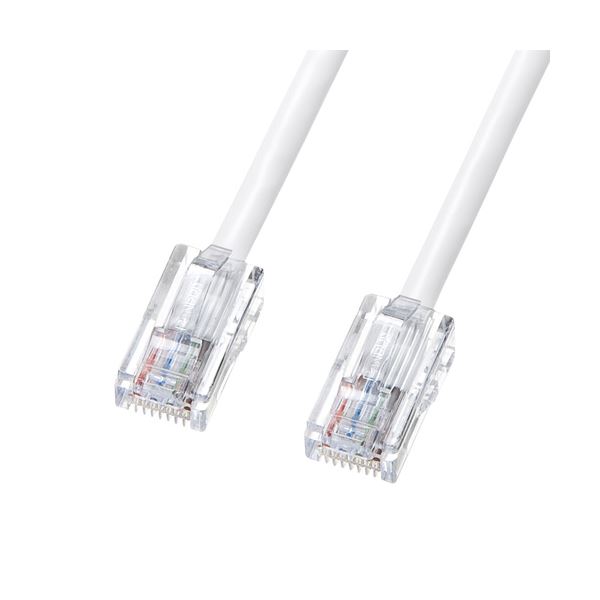 【尖んがり20倍】サンワサプライ 抗菌CAT5eLAN有線テレビ KB-T5KK-02W