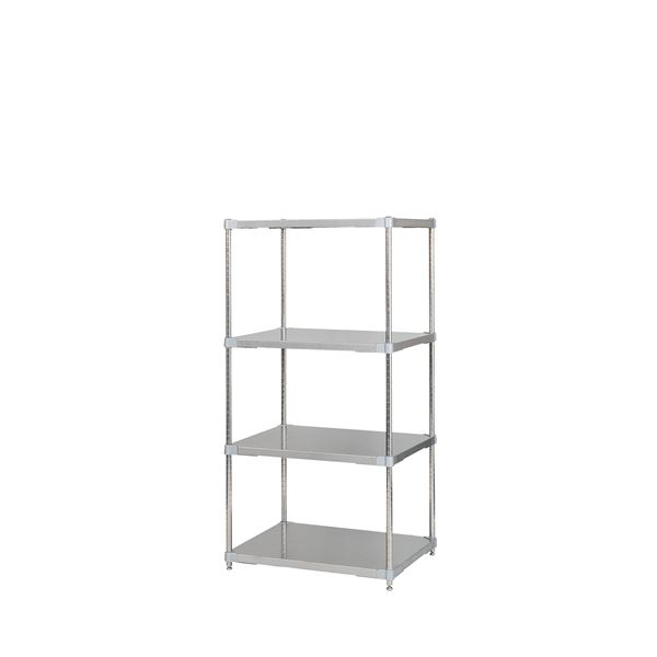 【マラソンでP最大49倍】ステンレス シェルフ 60×76cm 4段 H150cm 日本製 耐錆 耐薬性 耐久性 冷蔵 冷凍 高温多湿対応 収納棚 オープンラック 組立式