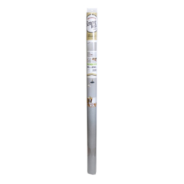 【ポイント20倍】壁紙シート 約90×250cm グレー 防水加工 お手入れ簡単 貼り直し可 壁紙模様替えシート リビング 賃貸 DIY リノベ【代引不可】|インテリアの壱番館