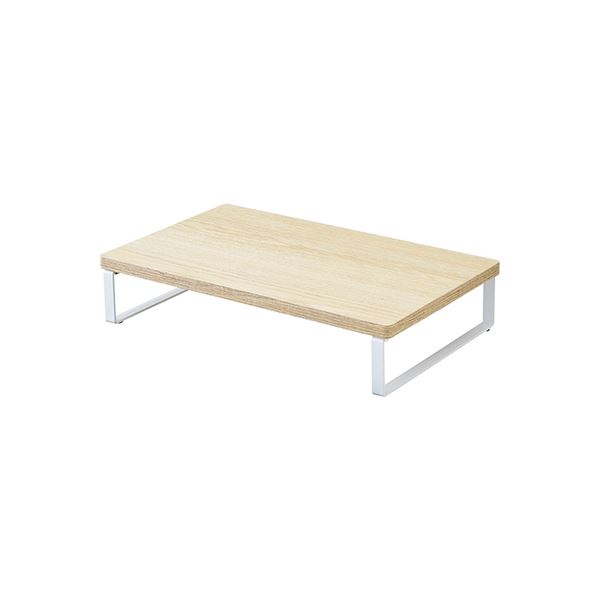 【ポイント20倍】LIHITLAB MDF机上台 幅390mm A8003-35 ナチュラル 組立式