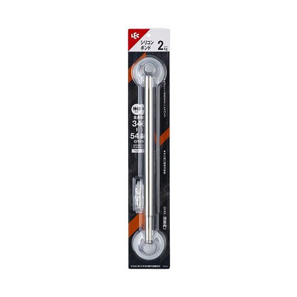 【ポイント20倍】【5セット】 レック シリコンボンド タオル掛け 伸縮50 ステンレス B00580X5｜インテリアの壱番館