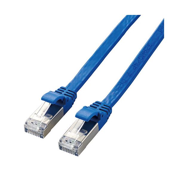 【クーポン配布中＆マラソン対象】【5個セット】 エレコム Cat7 LANケーブル 1m LD-TWSF/BU1X5