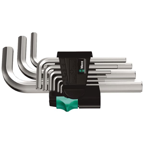 【ポイント20倍】WERA ヴェラ ヘックスプラス L型レンチ 9本組セット 021406｜インテリアの壱番館