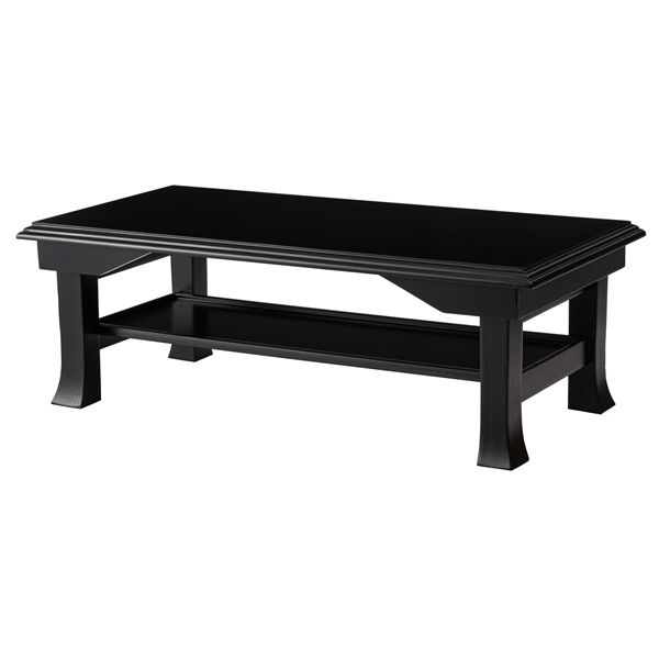 【マラソンでP最大49倍】お座敷ミニテーブル ブラック （約W60×D30×H20cm） 完成品 12,264円