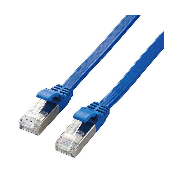 【クーポン券別れ別れ中】【5個仕掛ける】 エレコム Cat7 ローカルエリアネットワーク有線テレビ 2m LD-TWSF/BU2X5