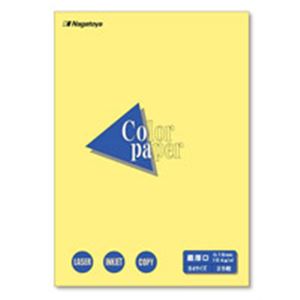 【クーポン配布中】(業務用10セット)Nagatoya カラーペーパー/コピー用紙 【B4/最厚口 25枚】 両面印刷対応 クリーム