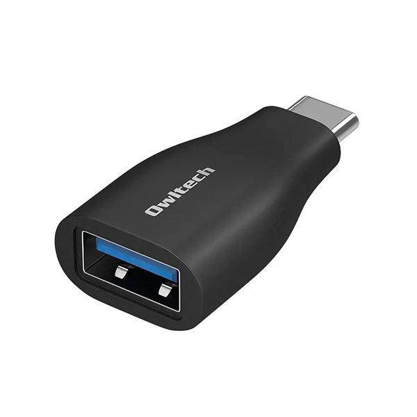 【尖んがり20倍】（まとめ） オウルテックUSB Type-A to C取り替えっこアダプタ 黒いこと OWL-ADCAF31S2-BK 1個 【×5書き割り】