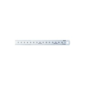 【ポイント20倍】（まとめ）プラス ステンレス直尺 15cm×0.5mm厚 シルバー【×10セット】
