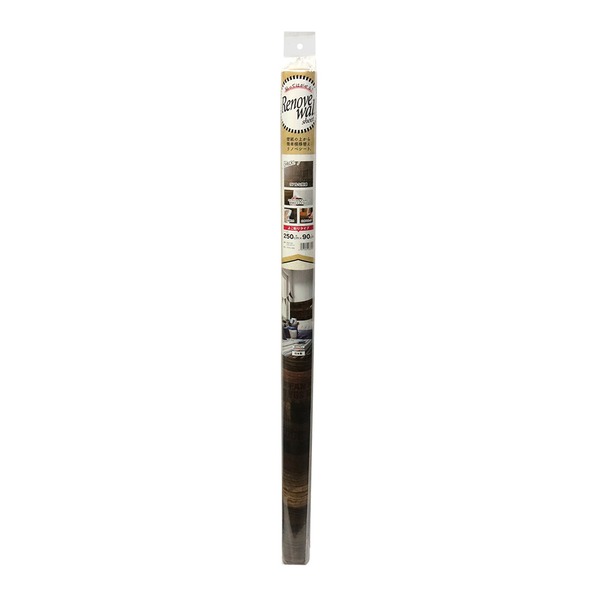 【ポイント20倍】壁紙シート 約90&times;250cm ウォールナット 防水加工 お手入れ簡単 貼り直し可 壁紙模様替えシート リビング 賃貸 DIY リノベ【代引不可】｜インテリアの壱番館