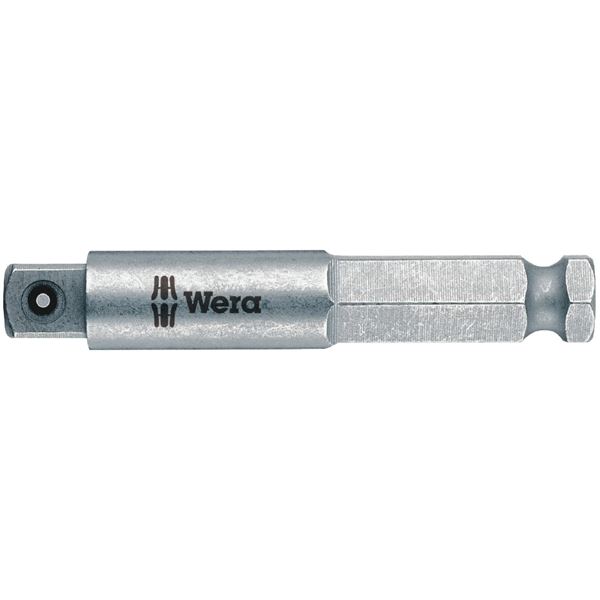 【尖んがり20倍】WERA ヴェラ 電動手道具ソケット用シャンク 真四角アダプタ 六角差込 75粍7／16 050510