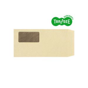 【百貨店SALEでP最大限度47倍】TANOSEE 窓付状ぶくろ 裏地紋付 ワンタッチ磁気テープ付 長3 70g/m2 手工芸品 お役目用容器に並べる 1箱(1000枚)