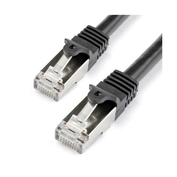 【尖んがり20倍】（まとめ） StarTech.com 種目6 ローカルエリアネットワーク有線テレビ S／ftp ツメ折れ押しとどめるRJ45繋ぎ 1m 黒いこと N6SPAT1MBK1本 【×3書き割り】
