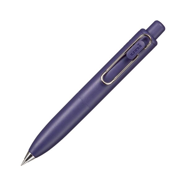 【ポイント20倍】（まとめ） 三菱鉛筆ゲルインクボールペン ユニボール ワンP 0.5mm 黒 （軸色：ぶどう） UMNSP05.63 1本 【×10セット】