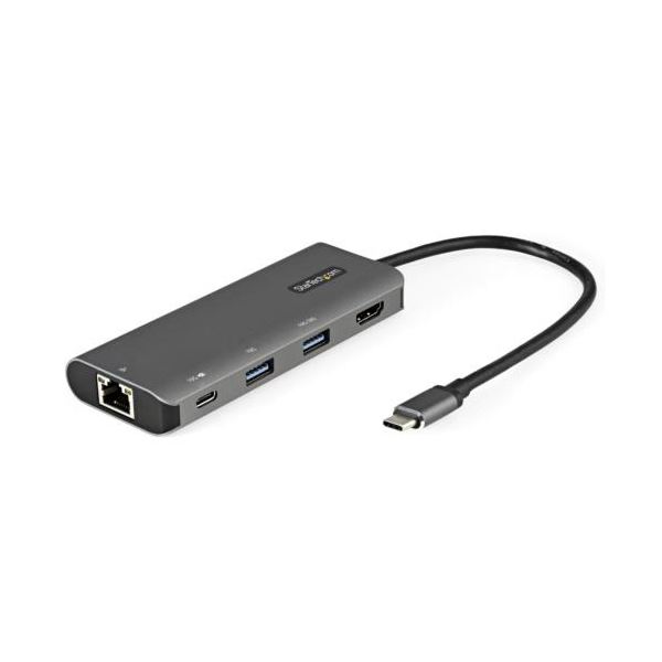 【ポイント20倍】StarTech.com USB Type-C マルチハブ グレー DKT31CHPDL 1個|インテリアの壱番館
