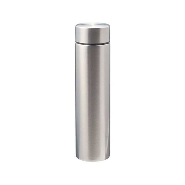 【5個セット】 メタリス 真空ステンレスボトル220ml シックで高級感のあるスリム形状ボトル シルバー SP-35070SVX5